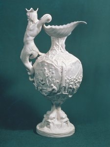 O jarro de Nelson, feito por Samuel Alcock und Co., Burslem, 1851 (porcelana pariana)